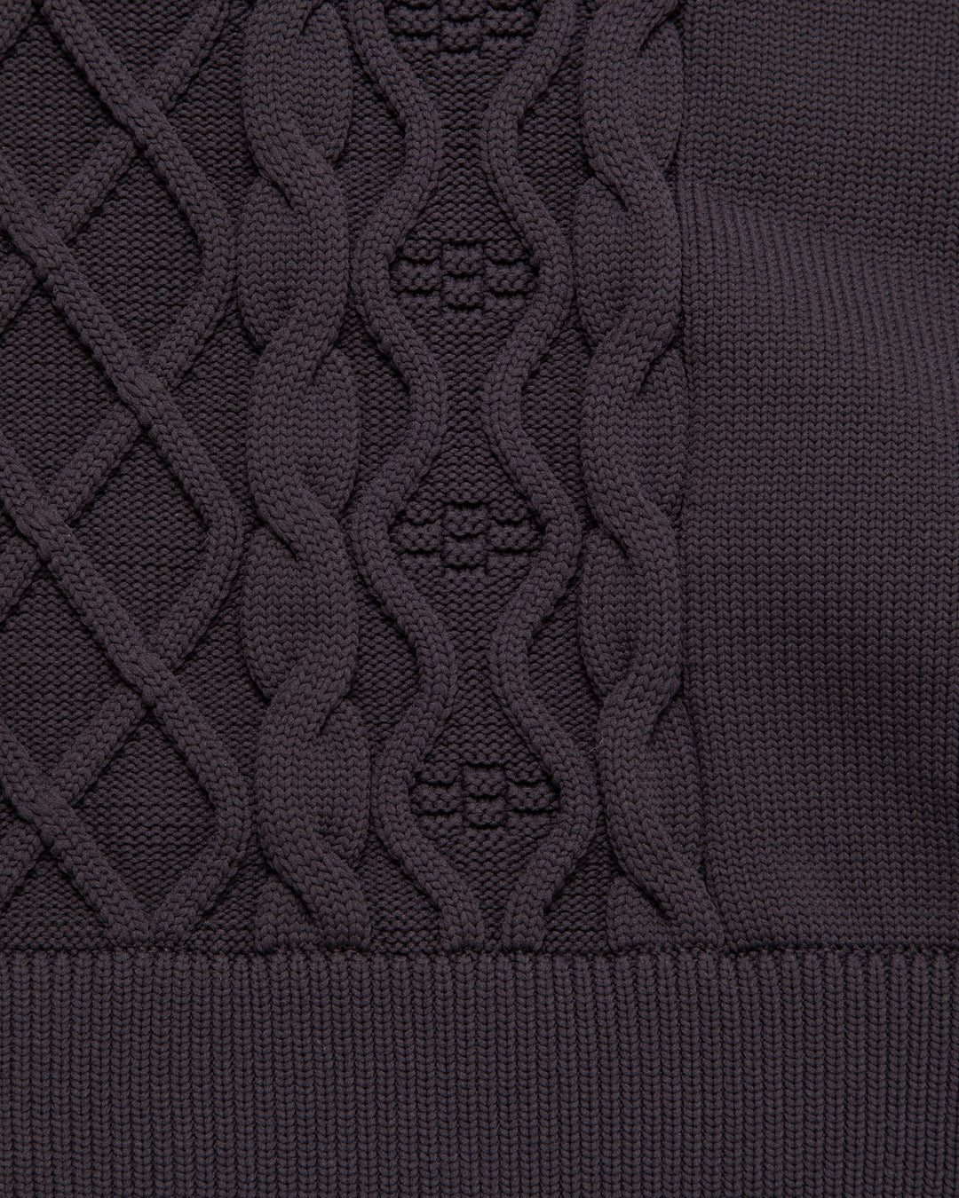 WOMEN 7G DVRX Knit Cable Turtle Neck-763474776-CHARCOAL