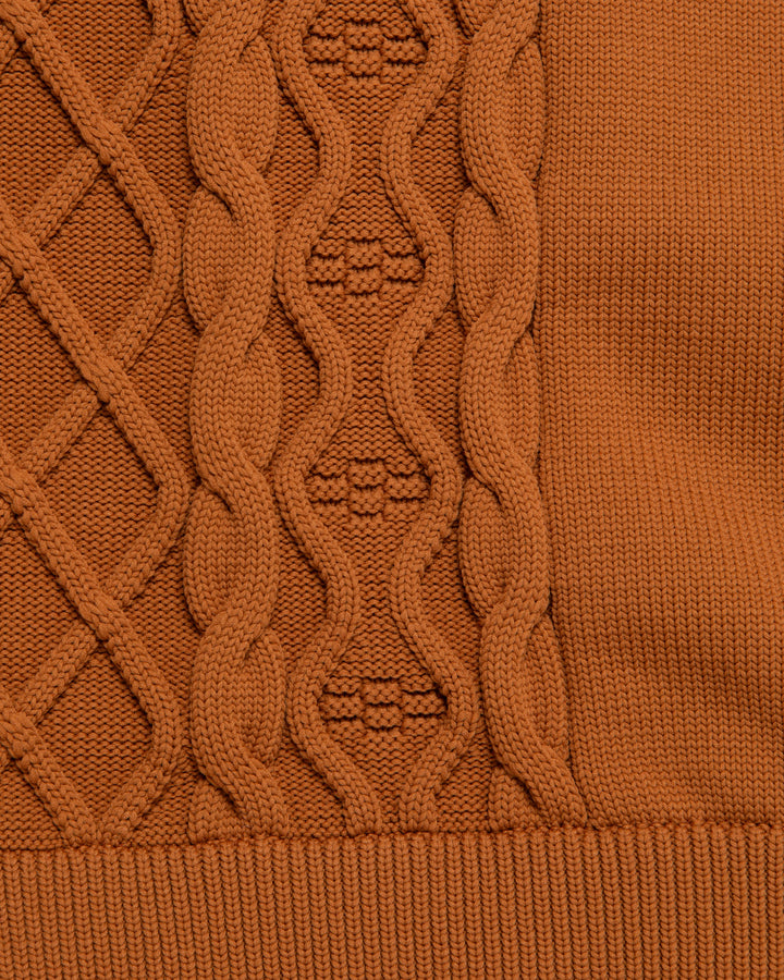 7G DVRX Knit Cable Turtle Neck 763474707-CLAY