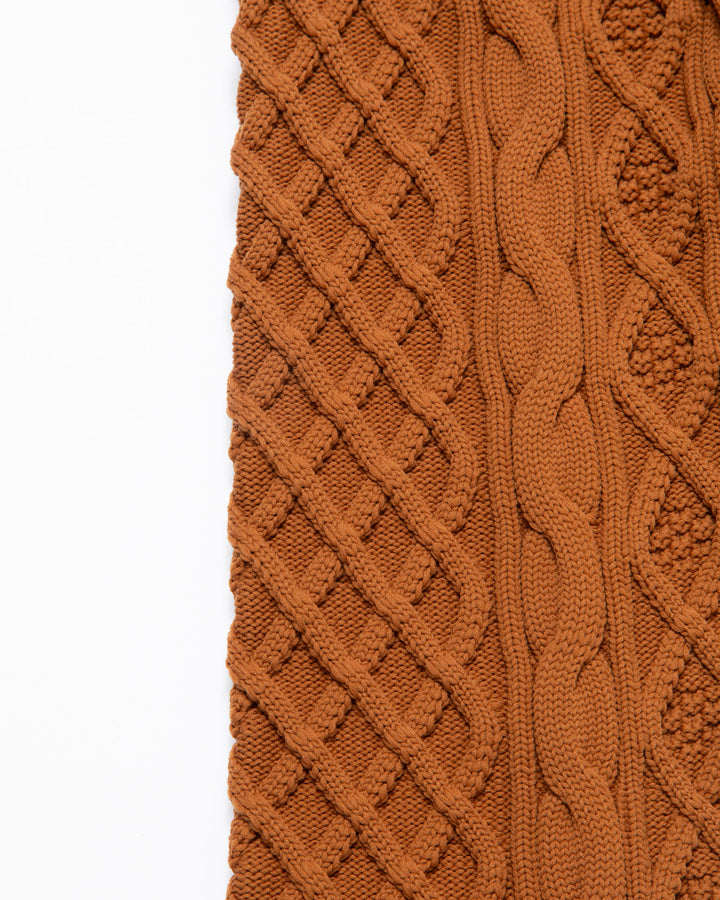 7G DVRX Knit Cable Turtle Neck 763474707-CLAY