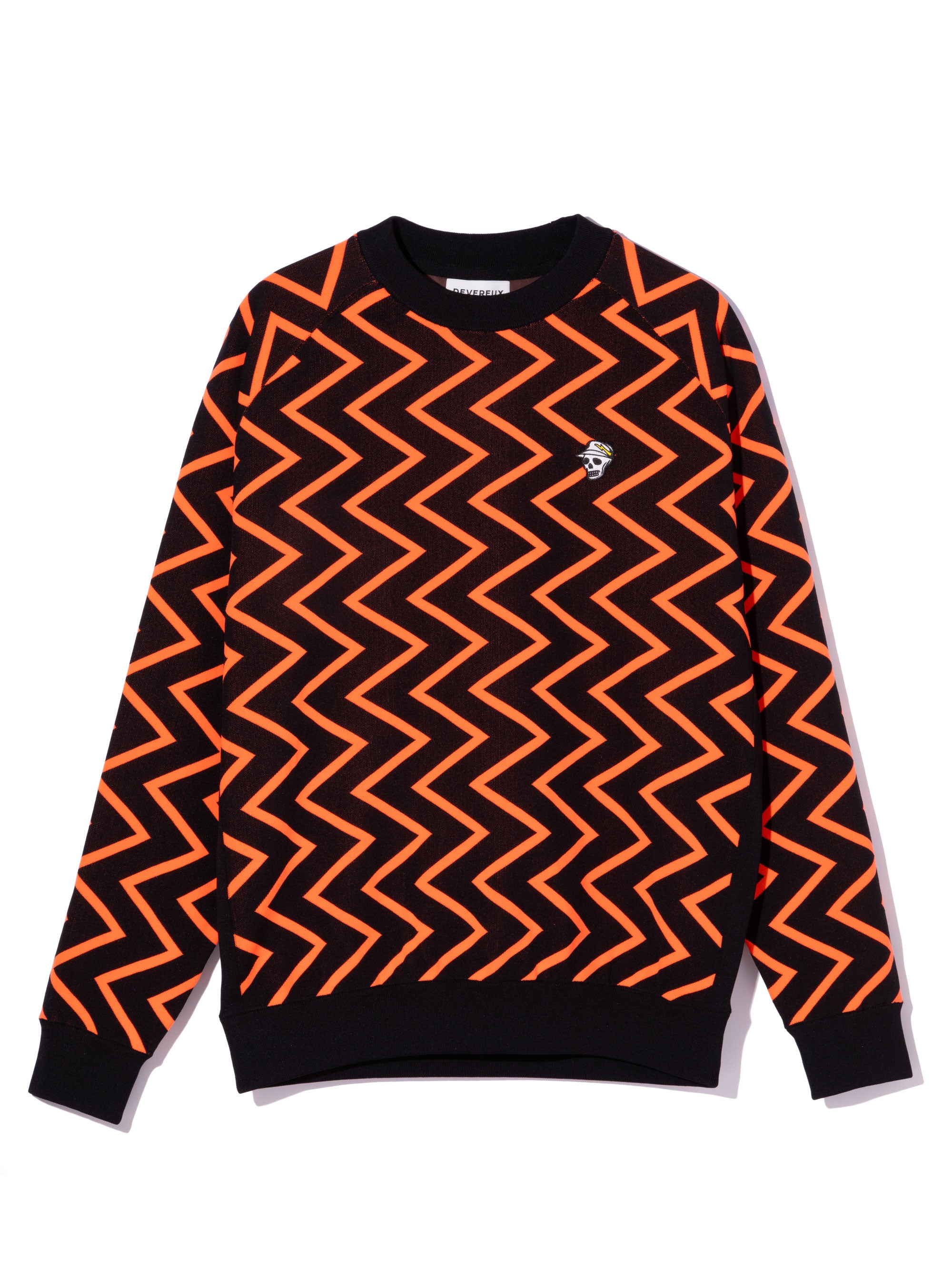 16G Goblin Lining Knit Crew Neck 763474706-ORANGE