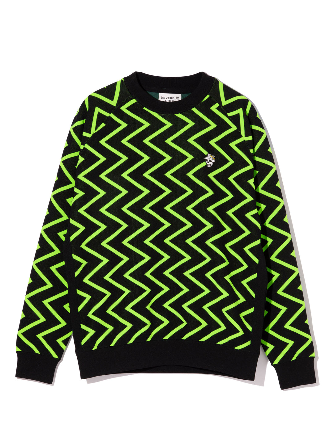 16G Goblin Lining Knit Crew Neck 763474706-GREEN