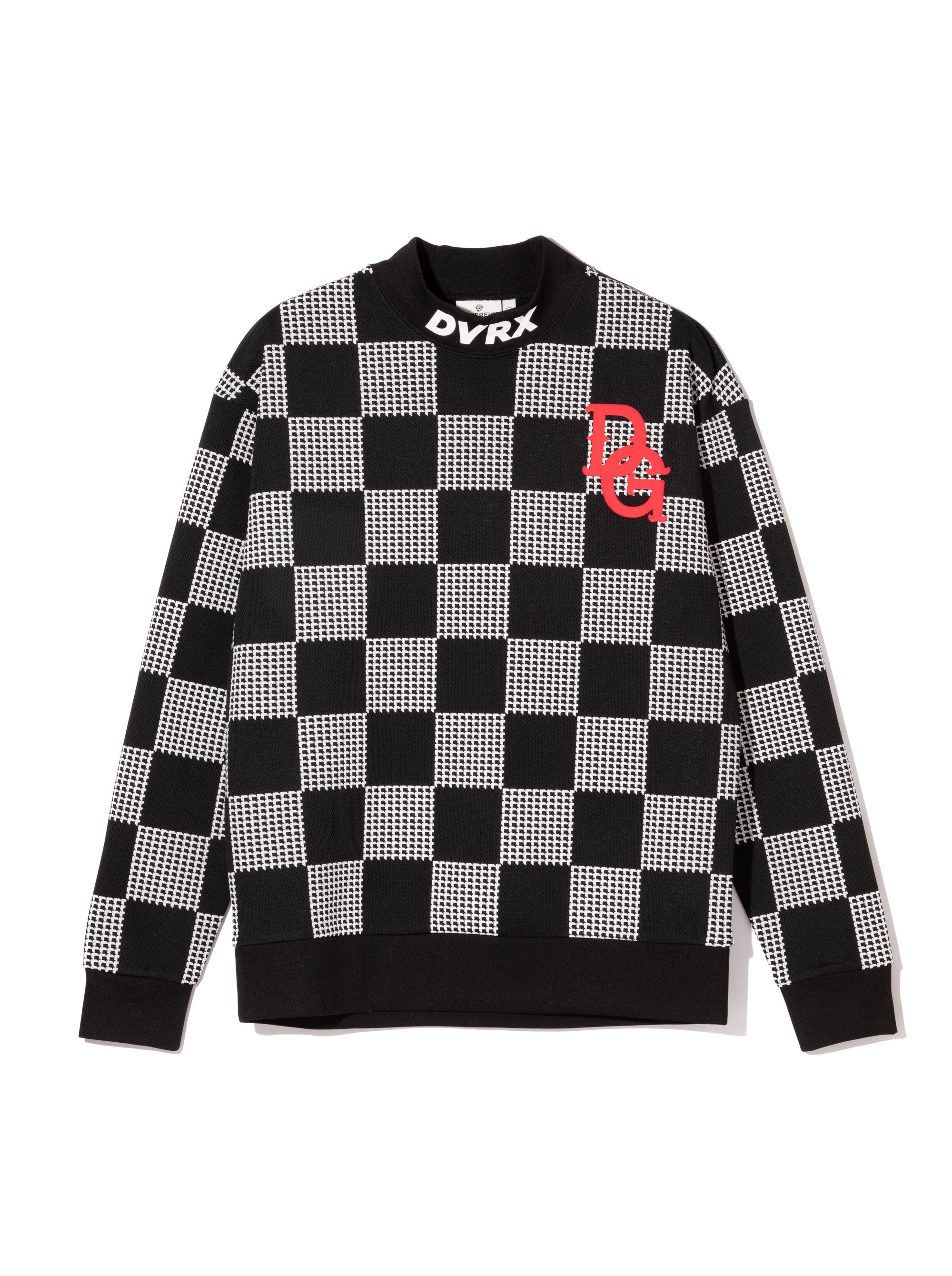 NEW Back 9 Checkerモックネック 763474025-BLACK