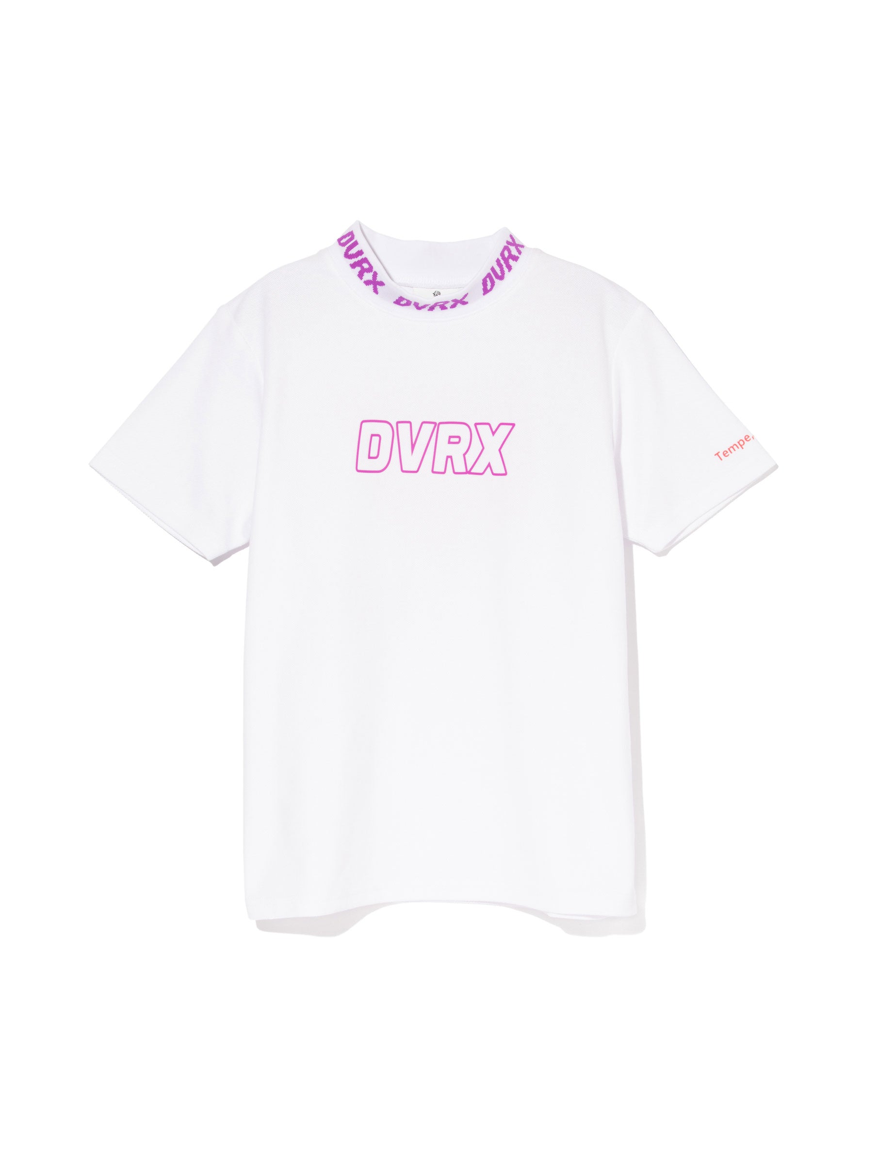 WOMENS Classic Logo Rib モックネックハートTシャツ 763572090-WHITE