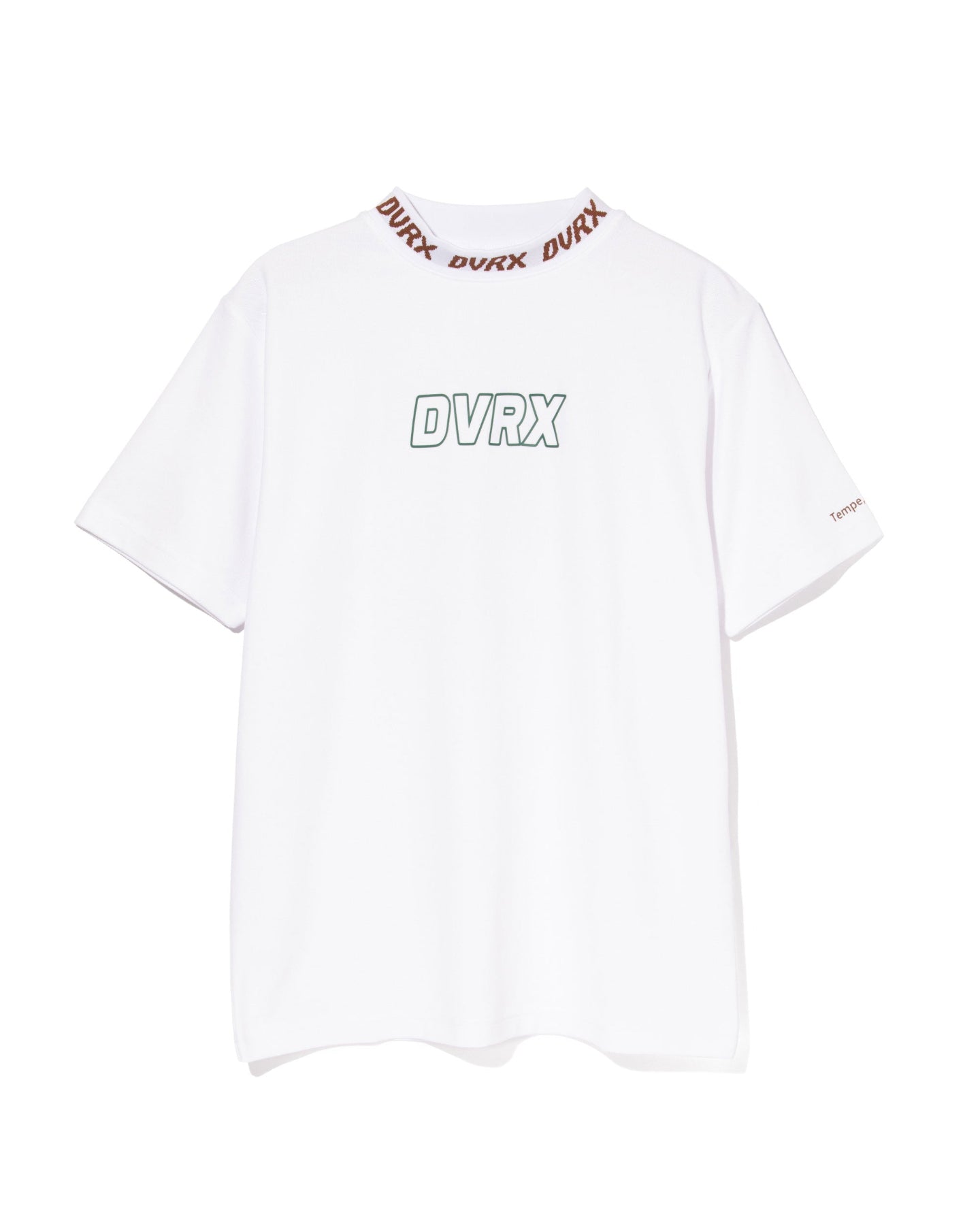 Classic Logo Rib モックネッククロコTシャツ 763572025-WHITE