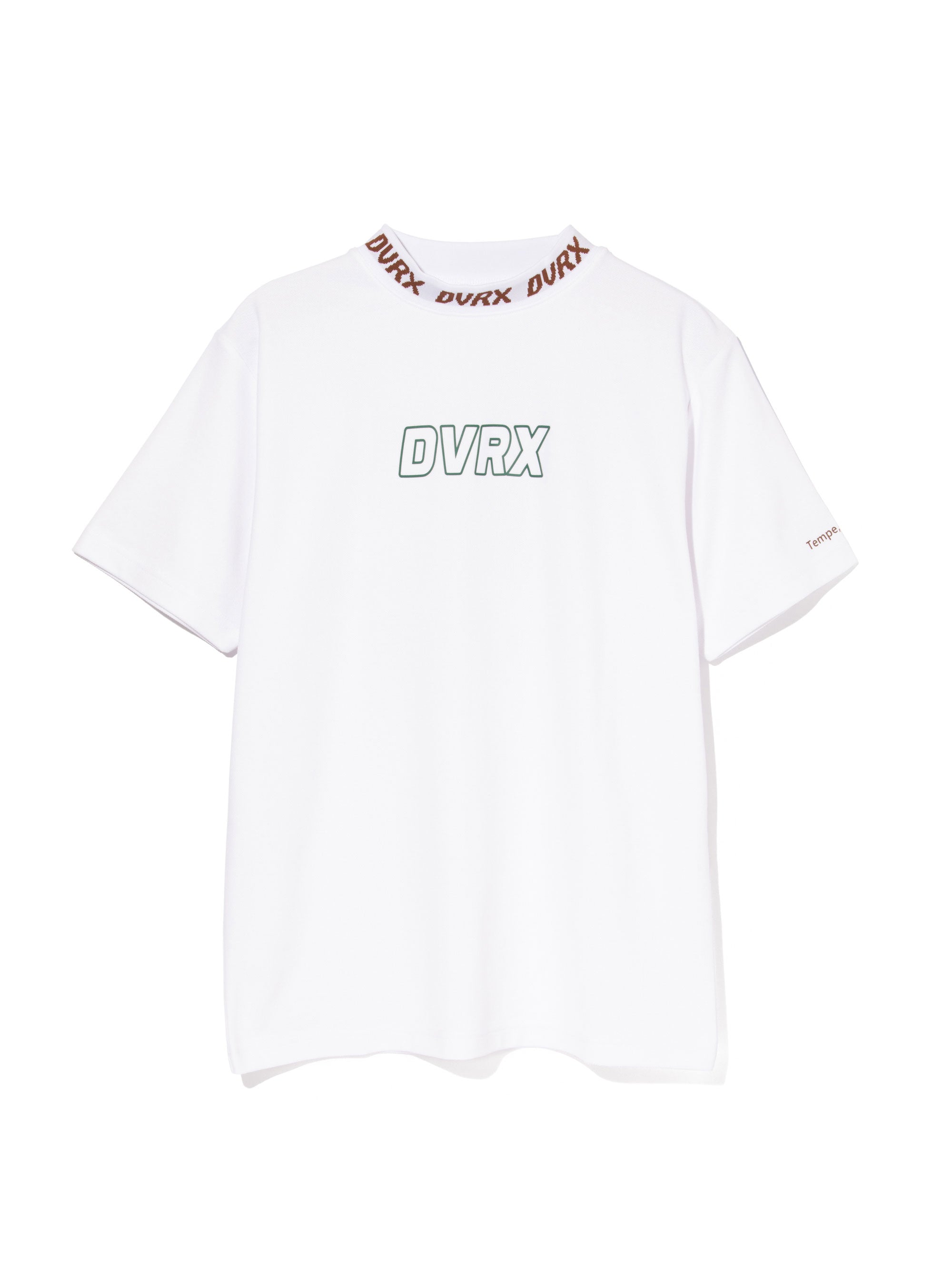 Classic Logo Rib モックネッククロコTシャツ 763572025-WHITE