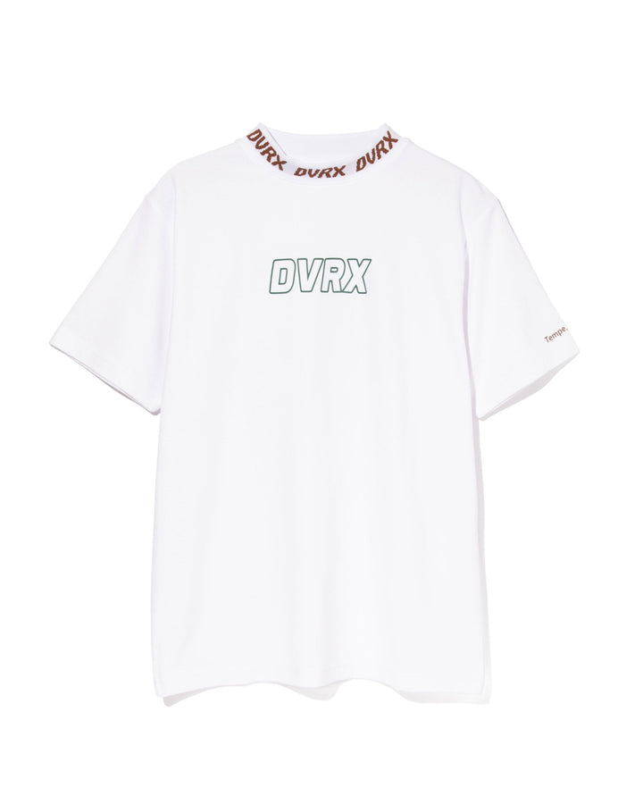 Classic Logo Rib モックネッククロコTシャツ 763572025-WHITE