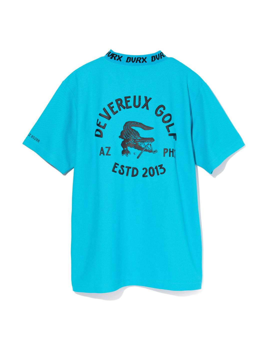 Classic Logo Rib モックネッククロコTシャツ 763572025-AQUA