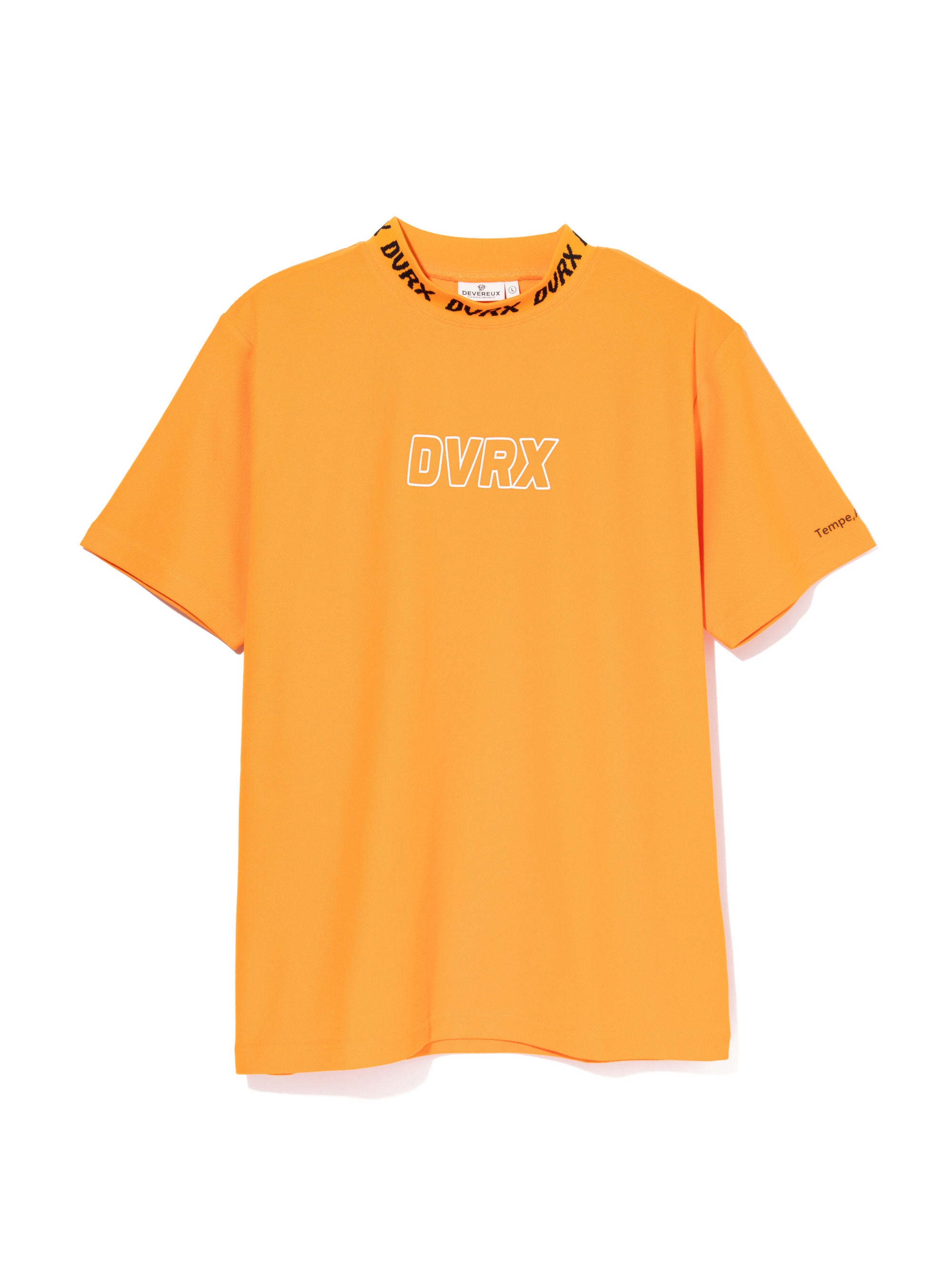 Classic Logo Rib モックネッククロコTシャツ763572025-ORANGE