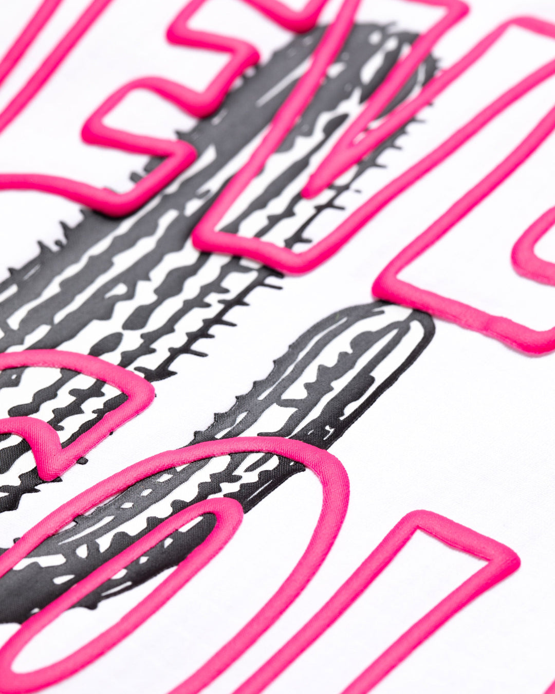 Cactus Run ClubモックネックTシャツ 763572026-WHITE