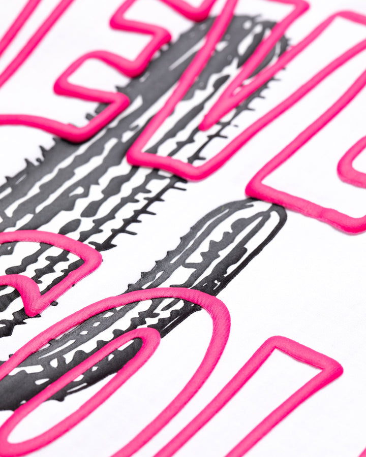 Cactus Run ClubモックネックTシャツ 763572026-WHITE