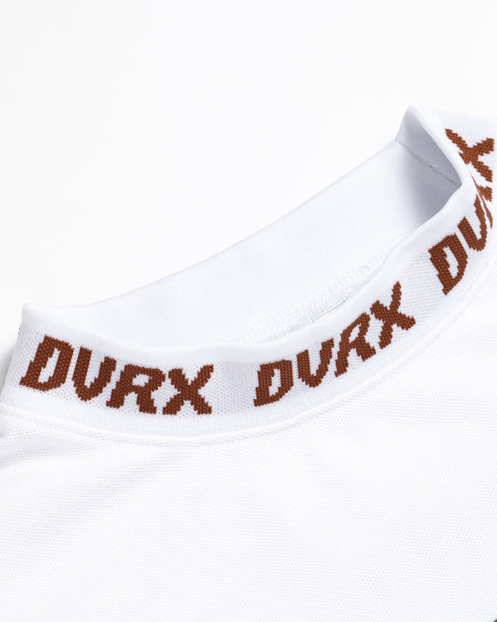 Classic Logo Rib モックネッククロコTシャツ 763572025-WHITE