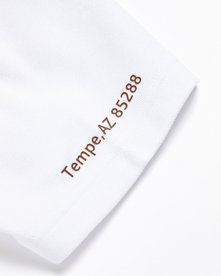 Classic Logo Rib モックネッククロコTシャツ 763572025-WHITE