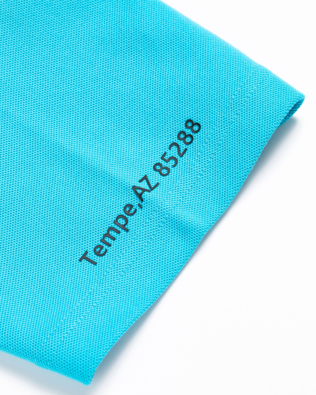 Classic Logo Rib モックネッククロコTシャツ 763572025-AQUA