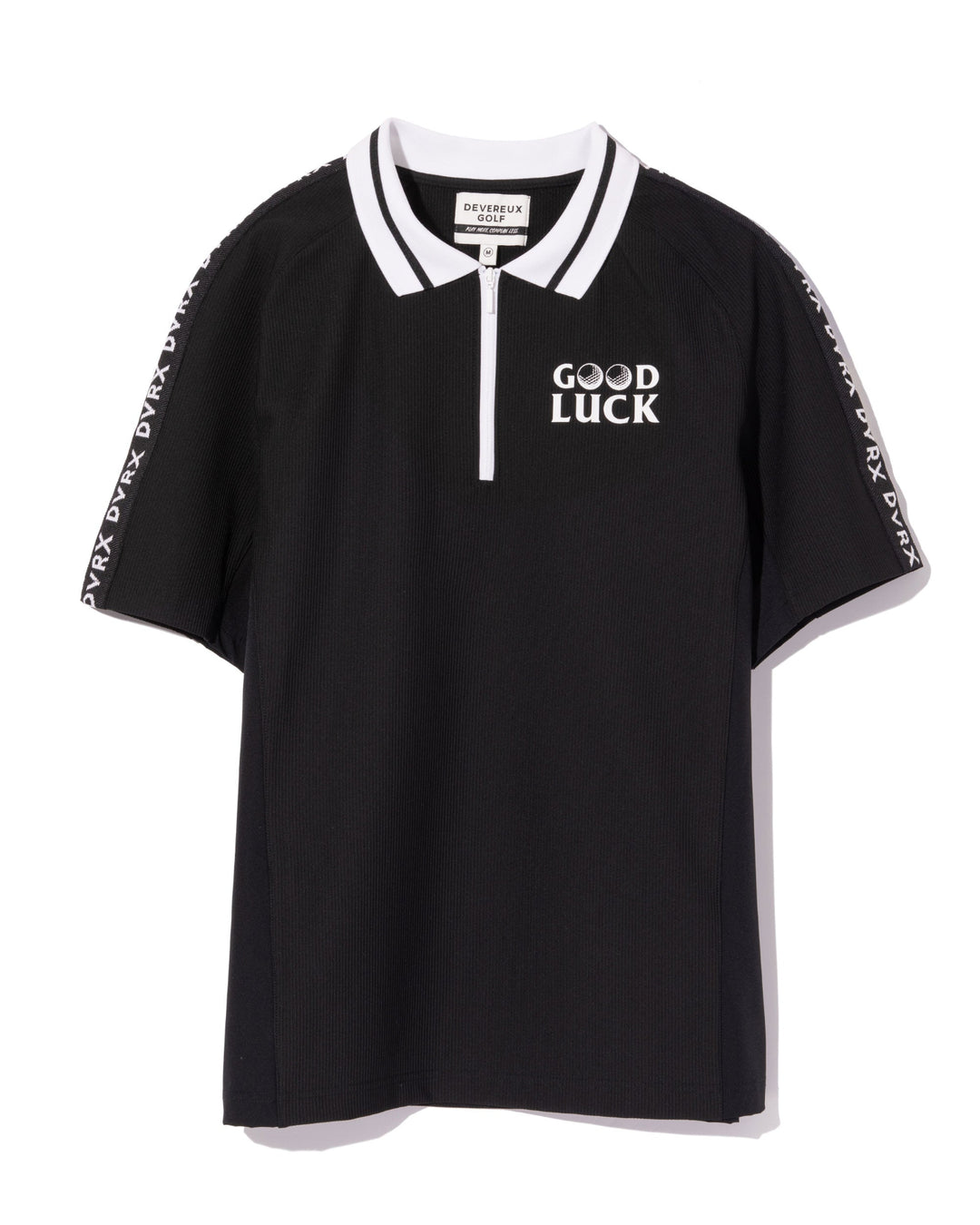 Lucky than Goodハーフジップリブポロ 763572024-BLACK