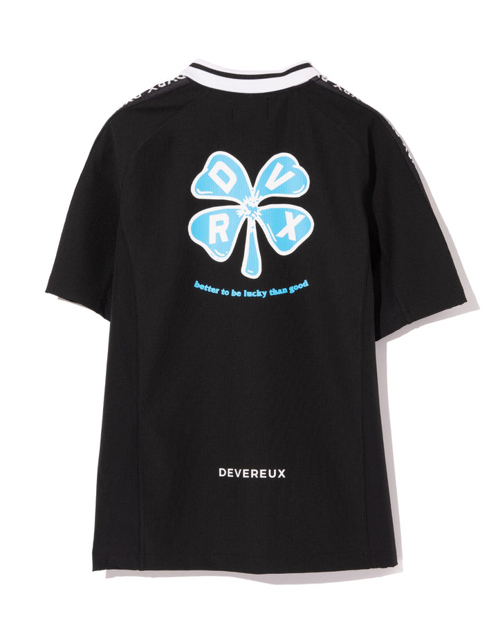 Lucky than Goodハーフジップリブポロ 763572024-BLACK