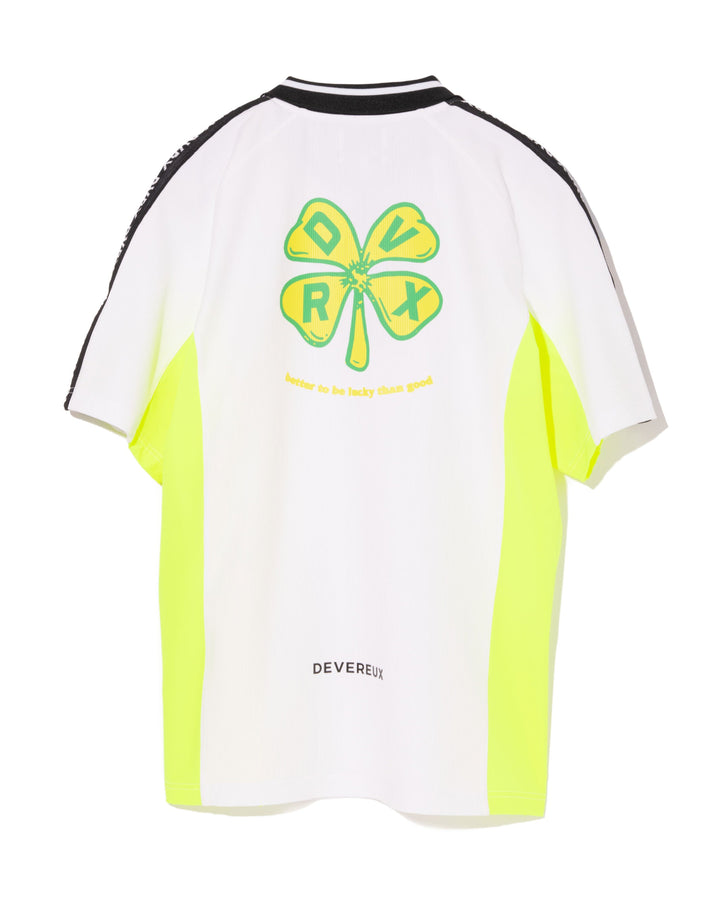 Lucky than Goodハーフジップリブポロ 763572024-WHITE