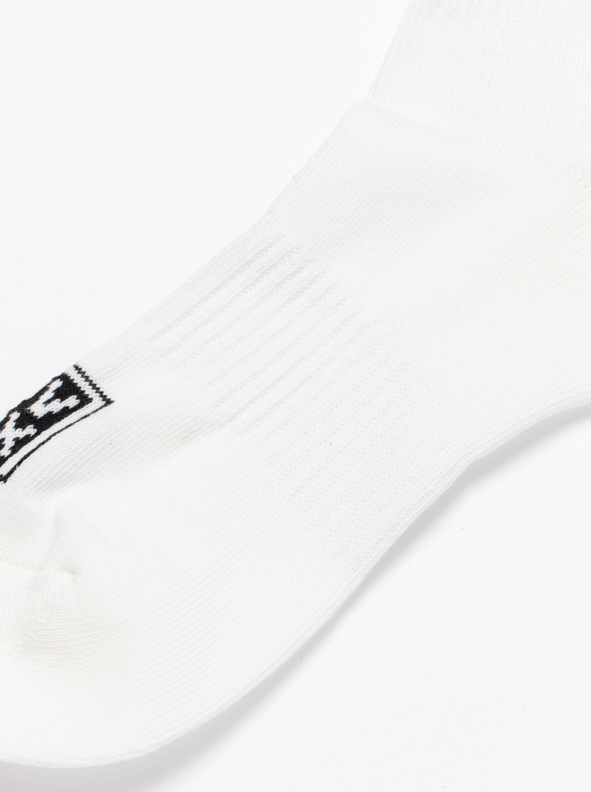 MENS Back Logo Regular Socks 763572840-WHITE/BK