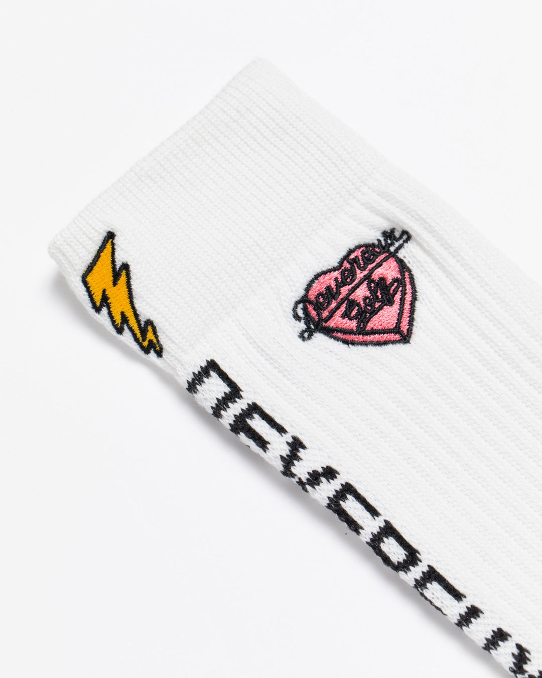 WOMEN Back Logo Regular Socks 763572870-WHITE/BK