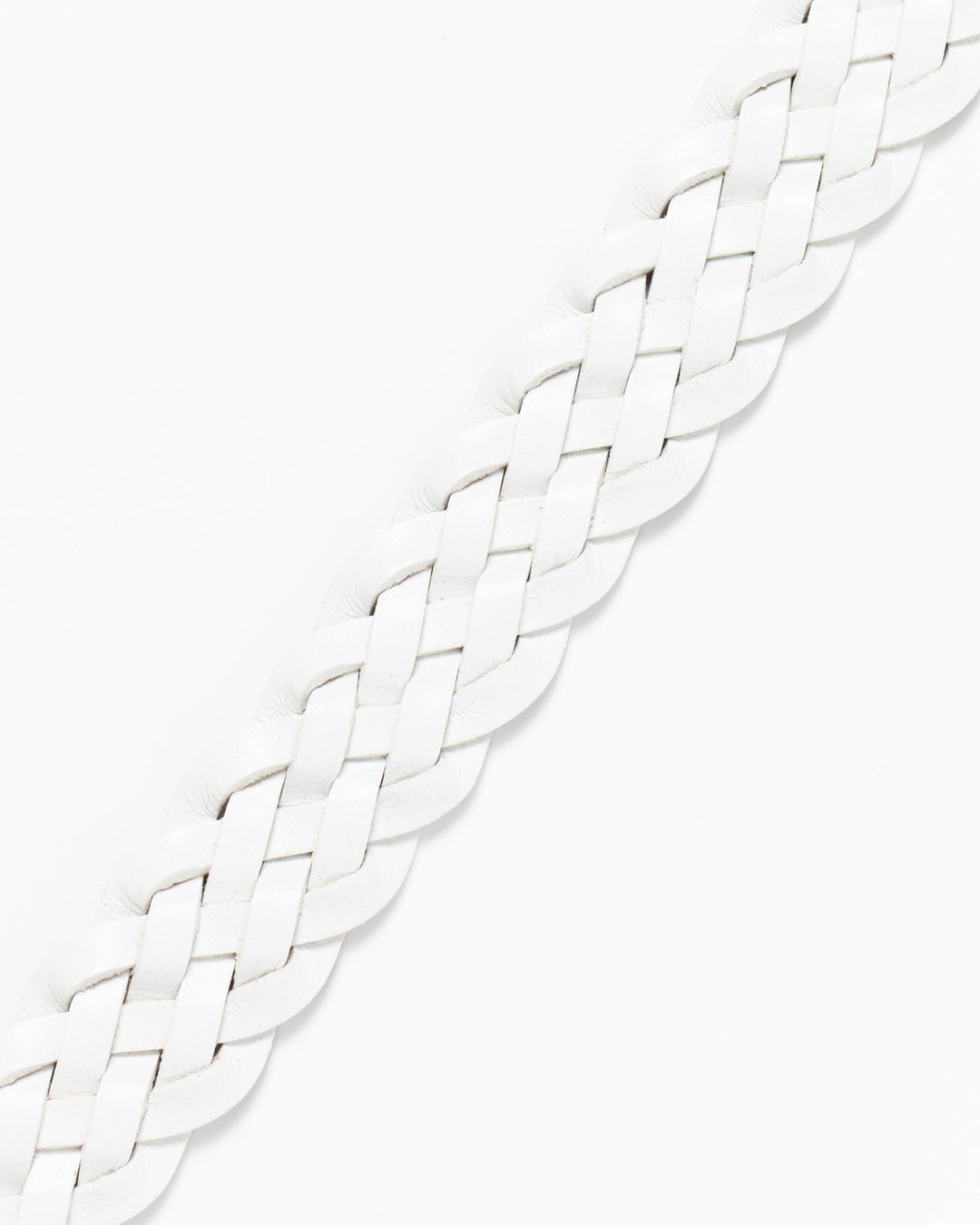 WOMEN レザーメッシュベルト 763572825-WHITE