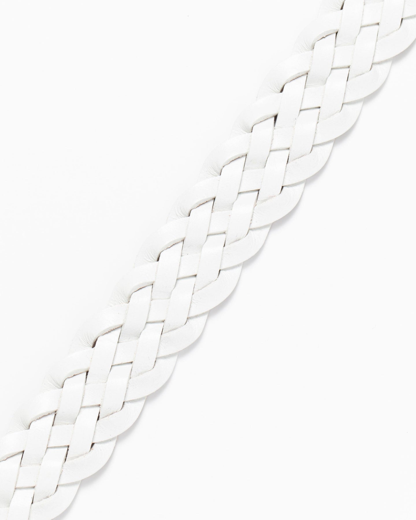 WOMEN レザーメッシュベルト 763572825-WHITE