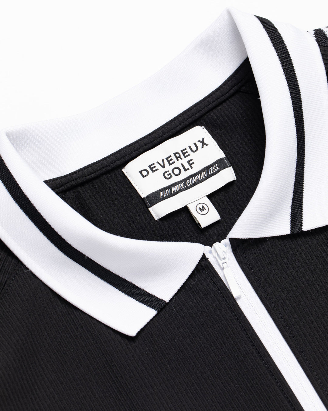 Lucky than Goodハーフジップリブポロ 763572024-BLACK