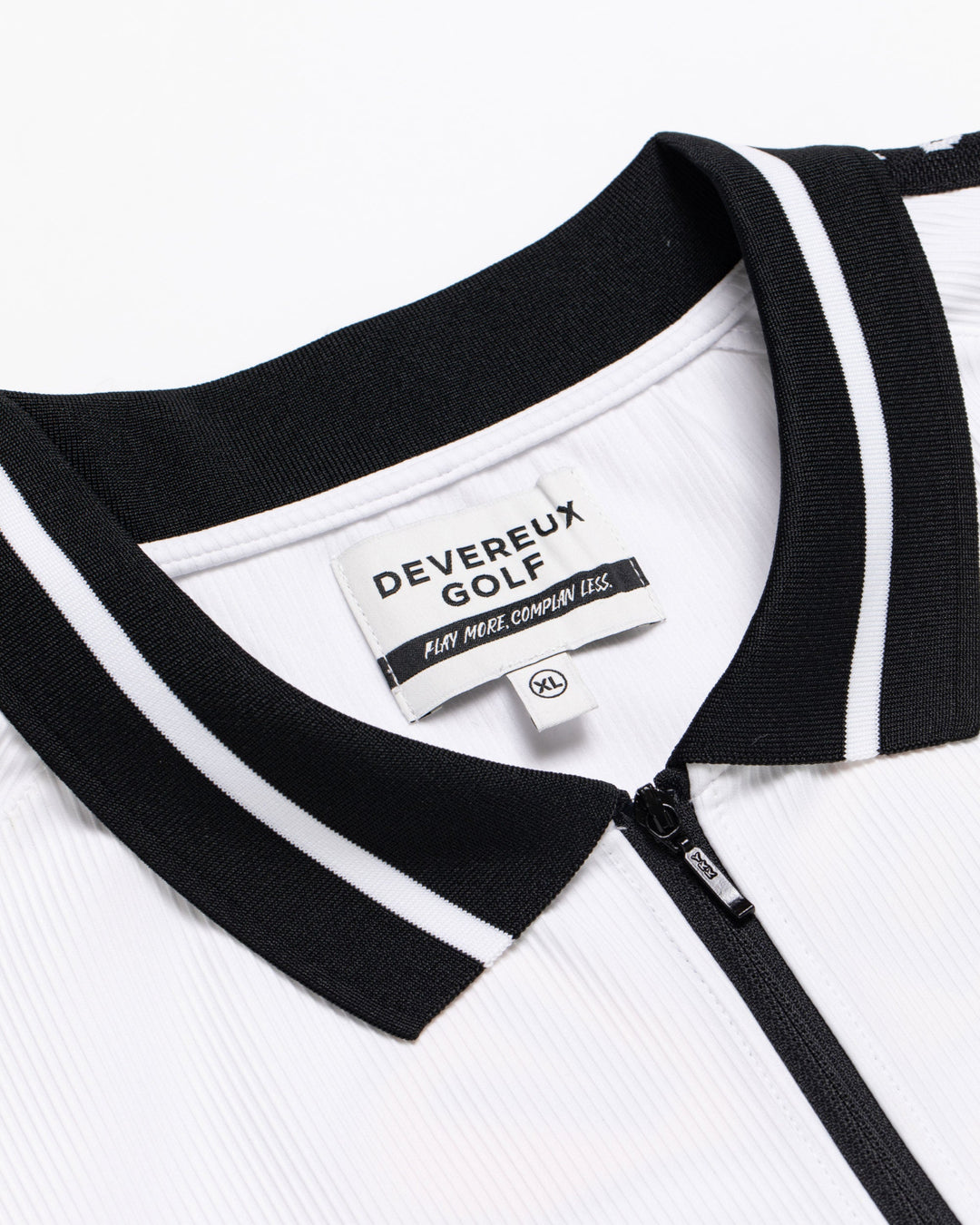 Lucky than Goodハーフジップリブポロ 763572024-WHITE