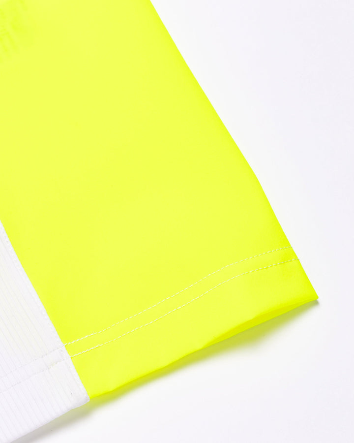 Lucky than Goodハーフジップリブポロ 763572024-WHITE