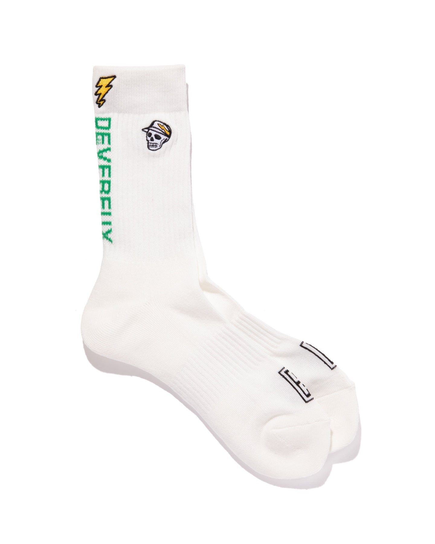 MEN Back Logo Regular Socks 763572840-WHITE/GR