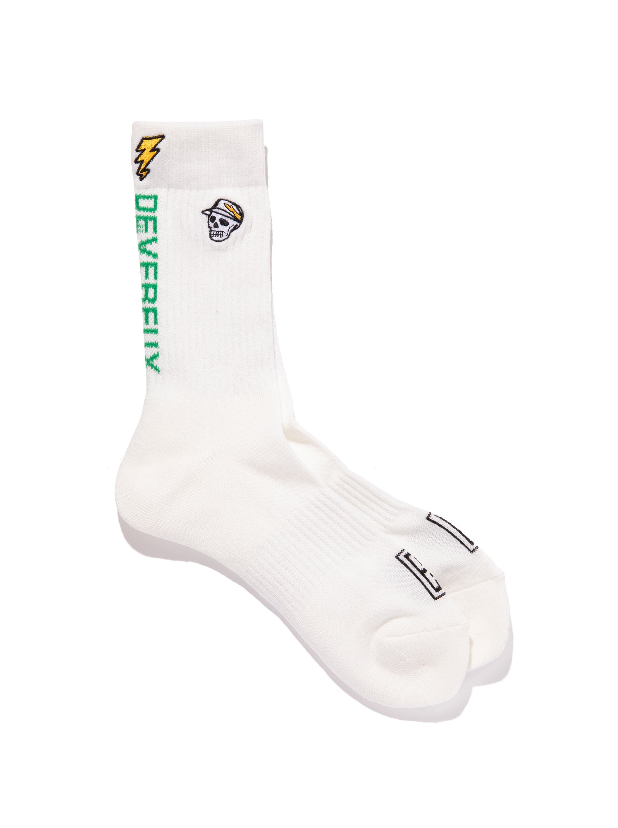 MENS Back Logo Regular Socks 763572840-WHITE/GR