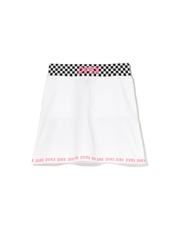 WOMEN Born to Golf チェッカーリブニットスカート 763572483-WHITE