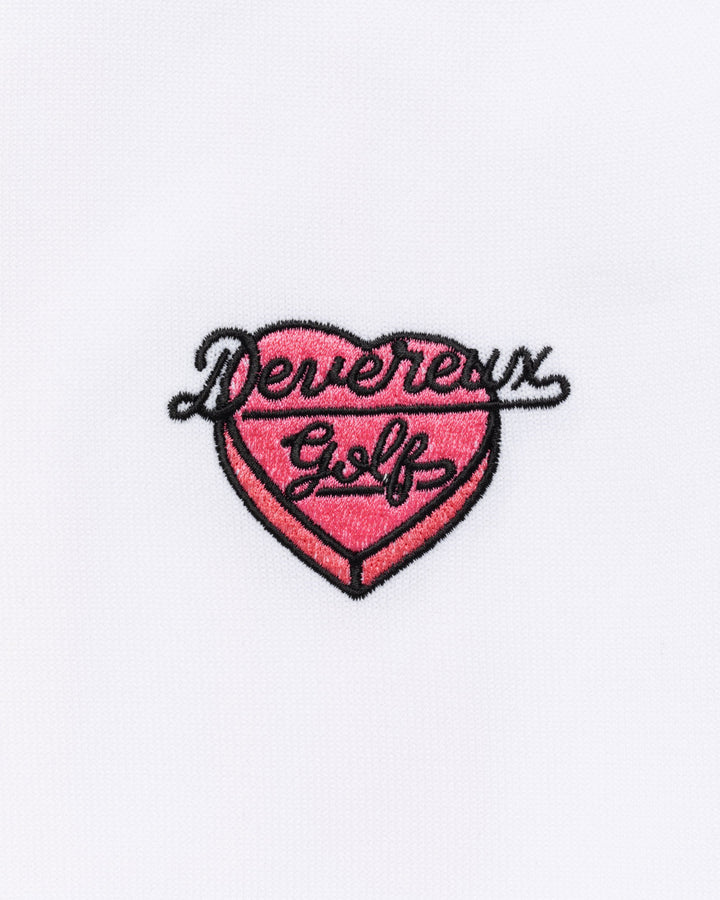 WOMEN Born to Golf チェッカーリブモックフレンチスリーブニット 763572771-WHITE