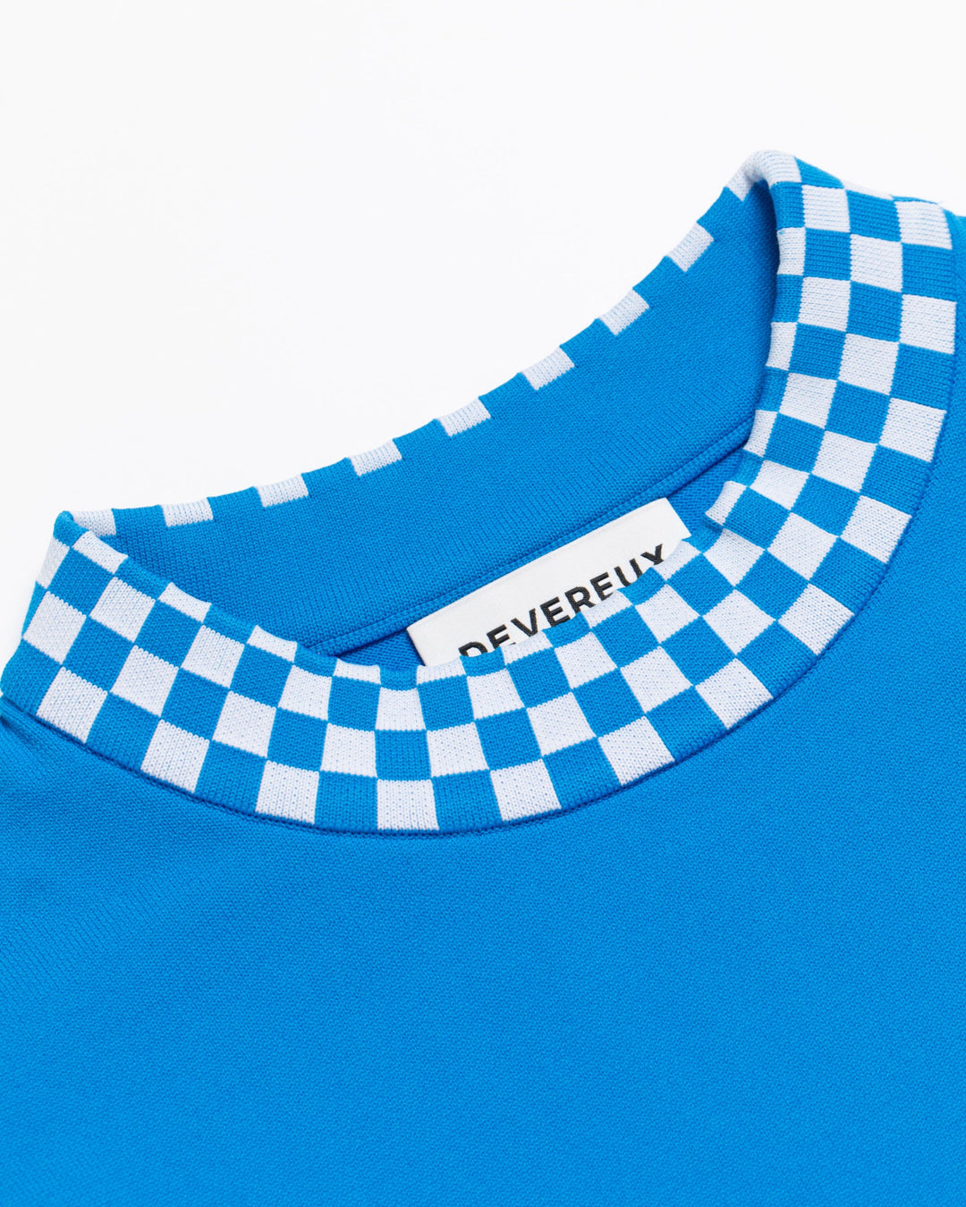 WOMEN Born to Golf チェッカーリブモックフレンチスリーブニット 763572771-BLUE