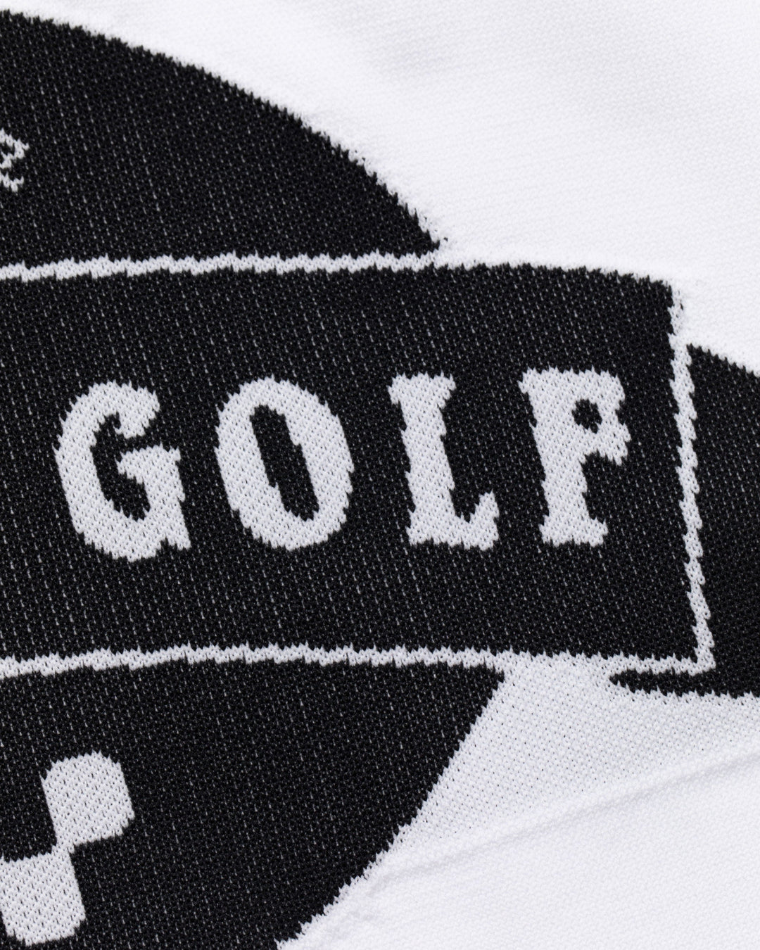 Born to Golf チェッカーリブニットベスト 763572701-WHITE