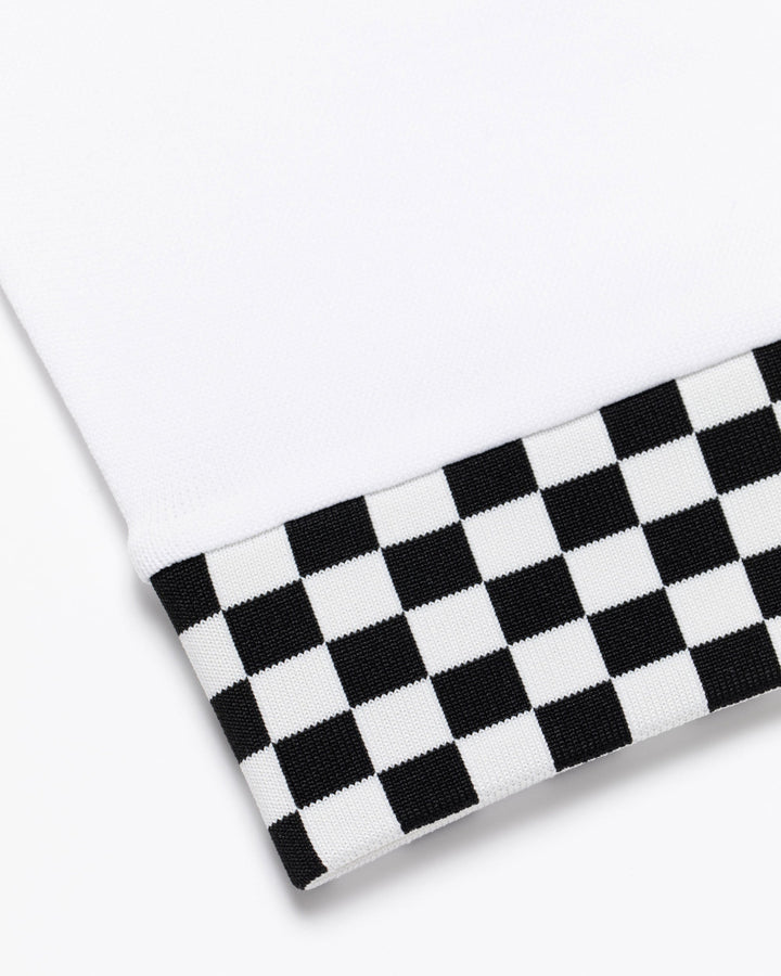 Born to Golf チェッカーリブニットベスト 763572701-WHITE