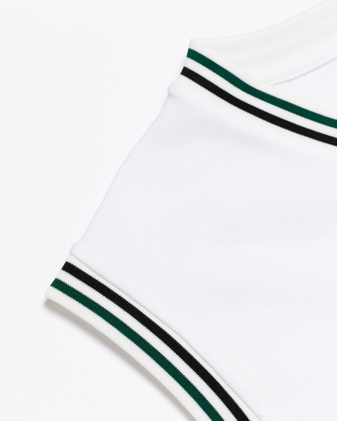 Born to Golf チェッカーリブニットベスト 763572701-WHITE