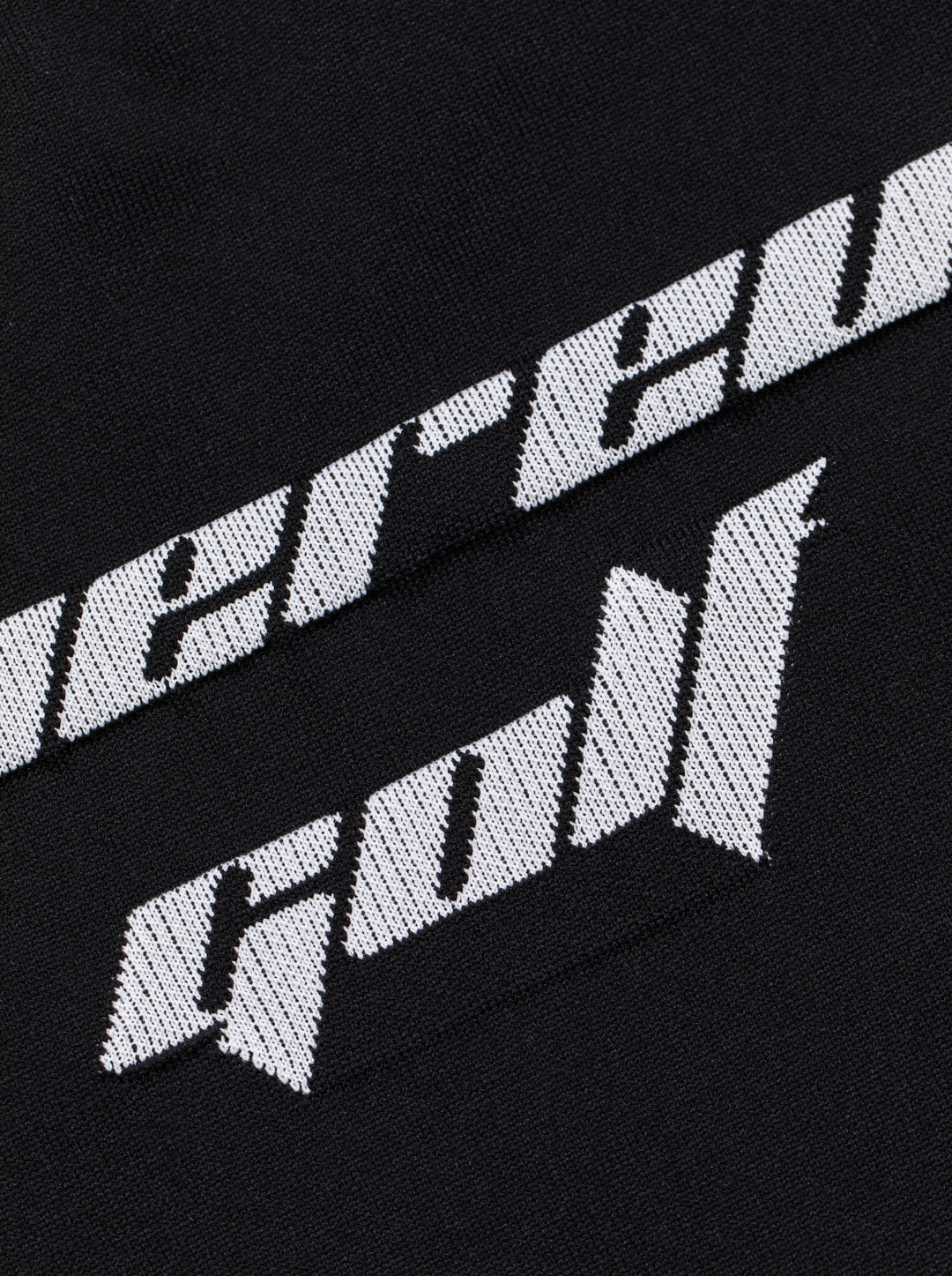 Born to Golf チェッカーリブニットプルオーバー 763572702-BLACK