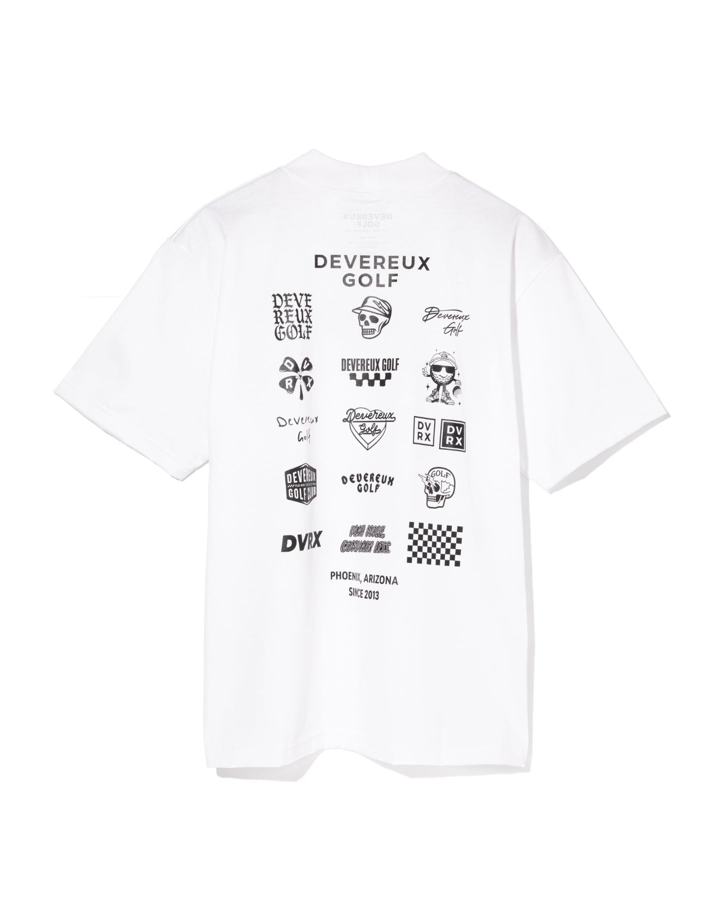 Logo Assorted モックネックTシャツ 763572023-WHITE