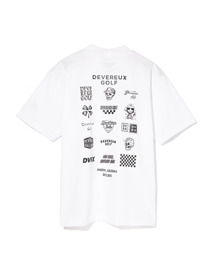 Logo Assorted モックネックTシャツ 763572023-WHITE