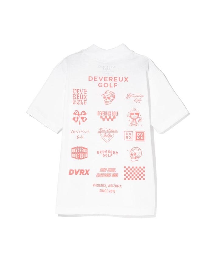 WOMEN Logo Assorted モックネックTシャツ 763572087-WHITE