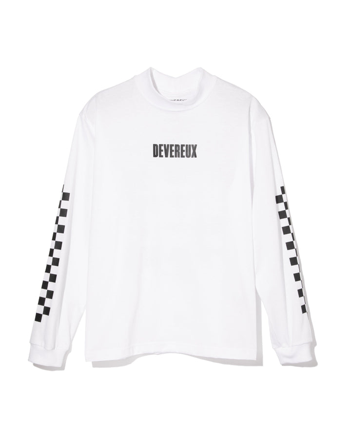 Logo Assorted ロングスリーブ モックネックTシャツ 763572022-WHITE