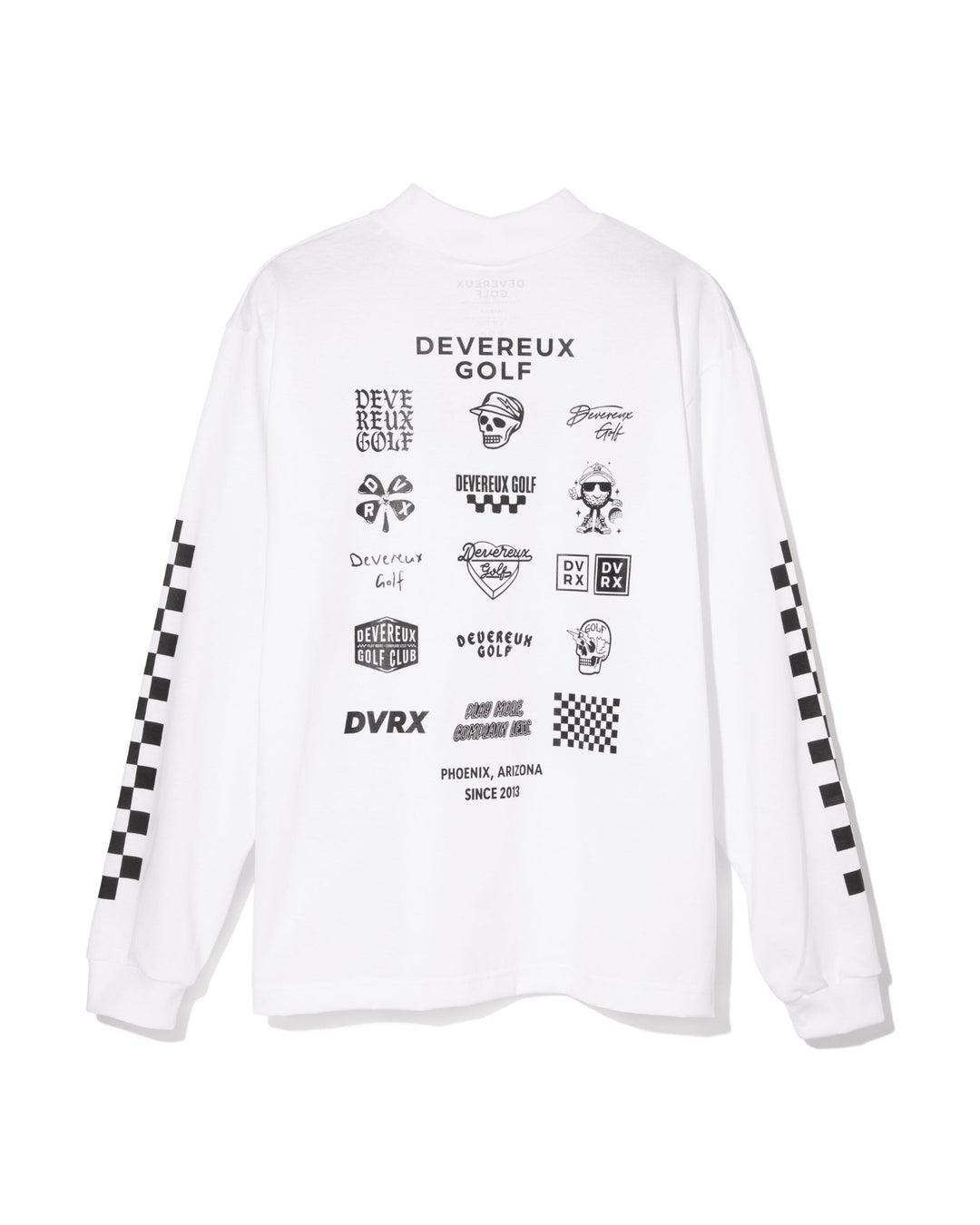 Logo Assorted ロングスリーブ モックネックTシャツ 763572022-WHITE