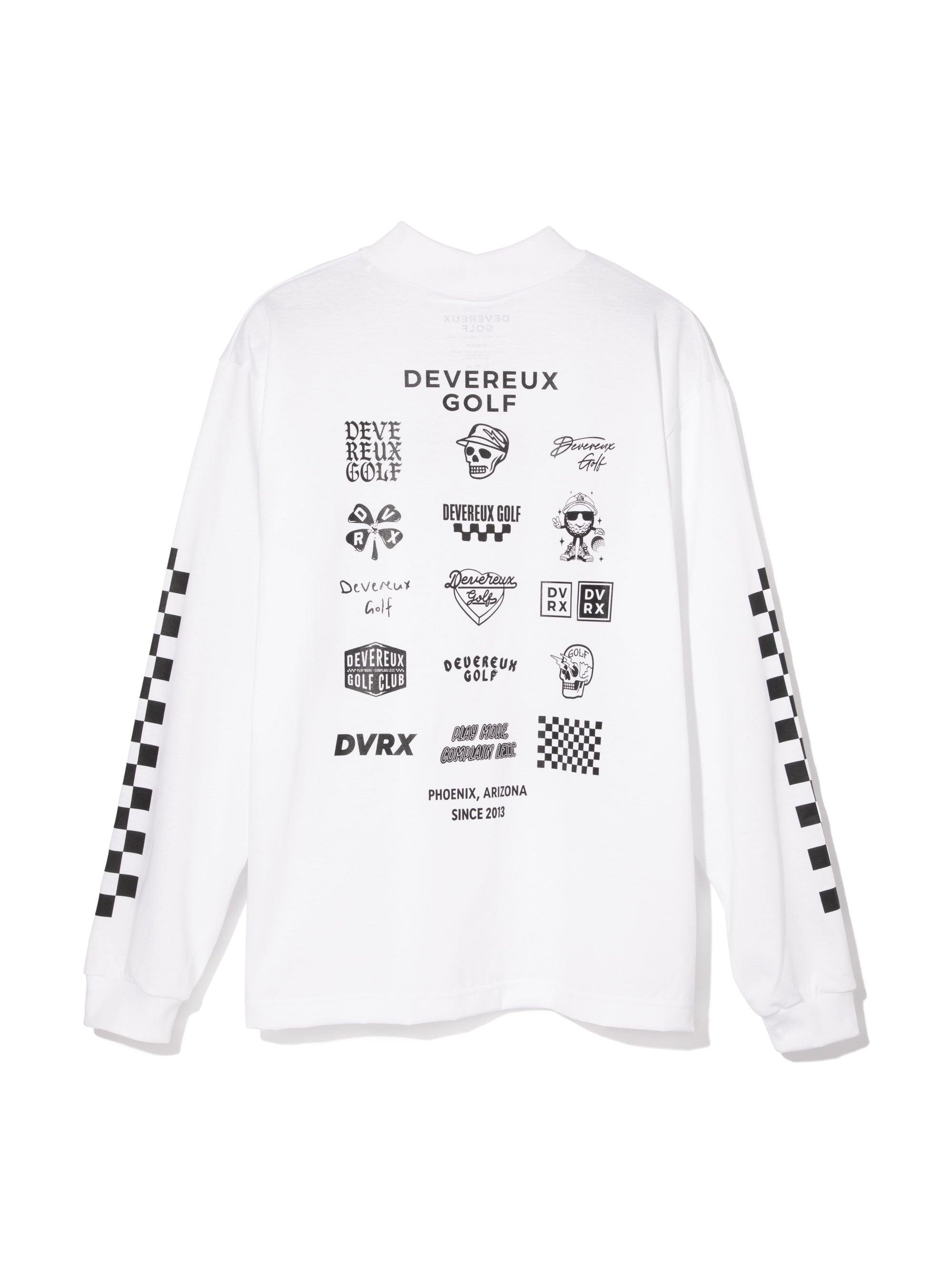 Logo Assorted ロングスリーブ モックネックTシャツ 763572022-WHITE