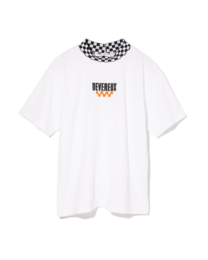 Icon Checker RibモックTEE 763572017-WHITE