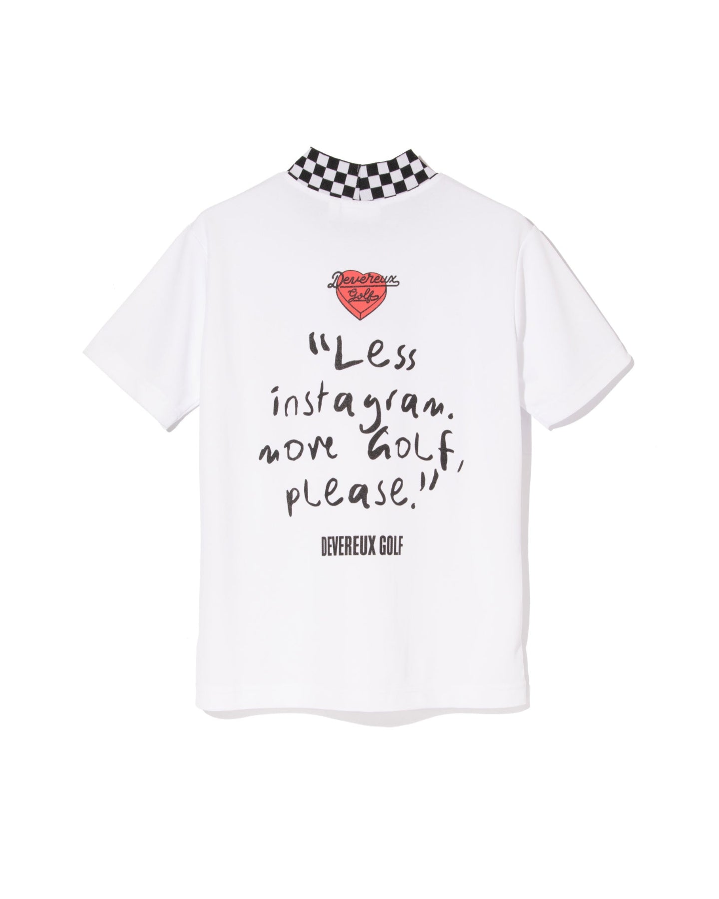 WOMEN Icon Checker RibモックTEE 763572084-WHITE