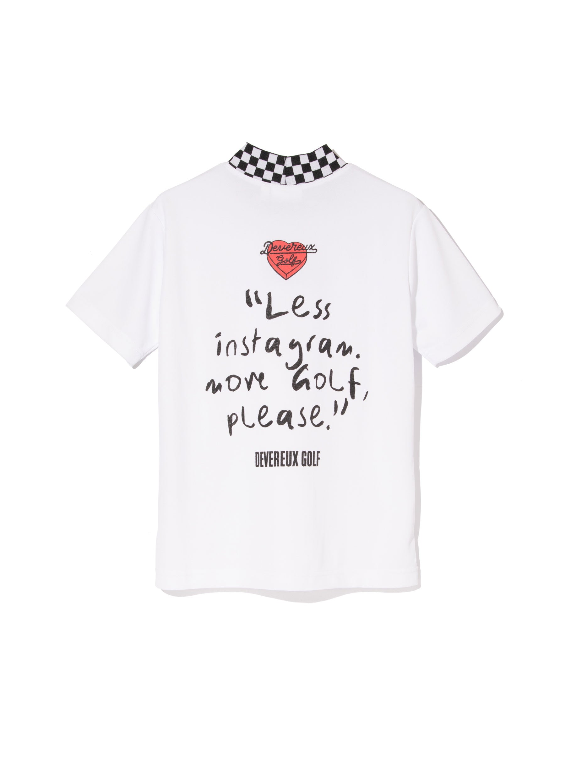 WOMENS Icon Checker RibモックTEE 763572084-WHITE
