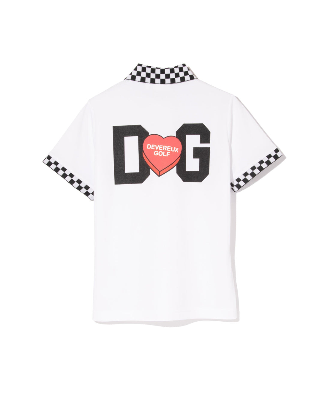 WOMEN Icon Checker Ribポロシャツ 763572083-WHITE