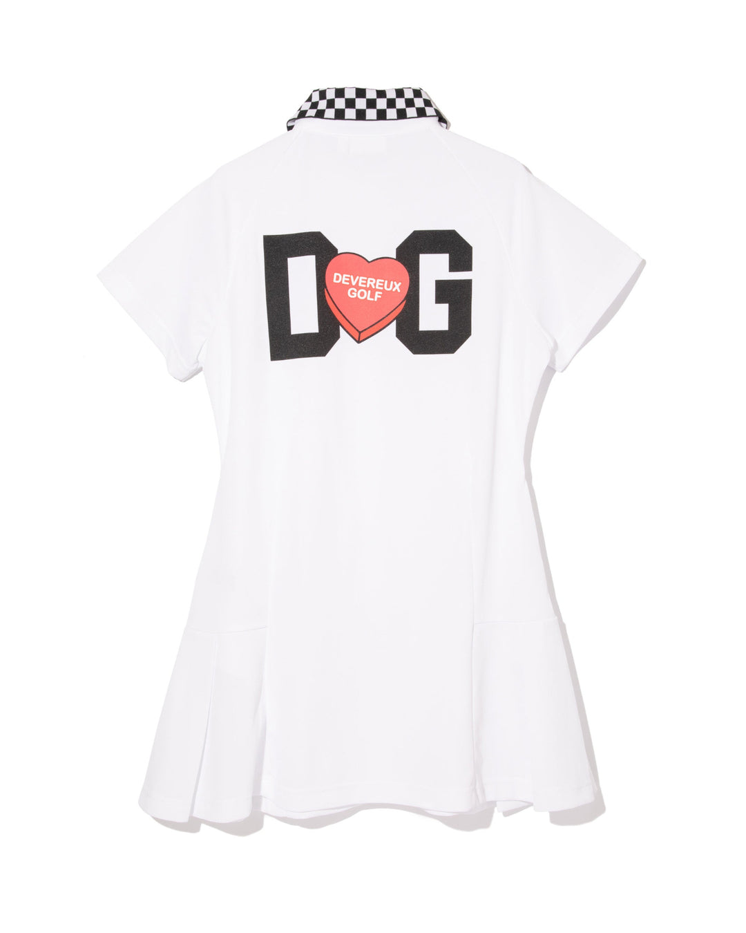 WOMEN Icon Checker Ribポロワンピース 763572570 WHITE