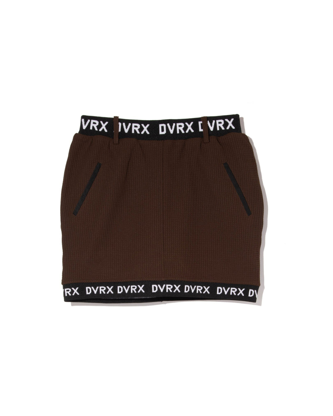 WOMEN Southern Drawワッフルロゴテープスカート 763572480-BROWN