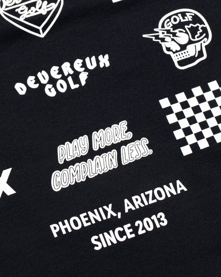 Logo Assorted ロングスリーブ モックネックTシャツ 763572022-BLACK