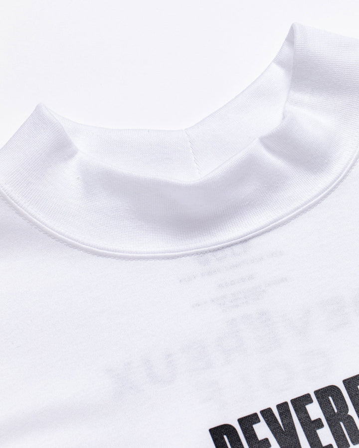 Logo Assorted ロングスリーブ モックネックTシャツ 763572022-WHITE